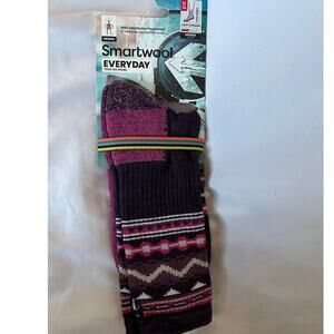SmartWool Everyday Crew Sock, Purple, XL, Unisex, Made in USA, Comfort, NWT